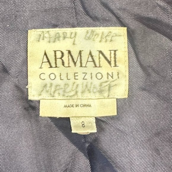 Cashmere Armani Coat | Size 8 | Purple coat - Picture 9 of 12